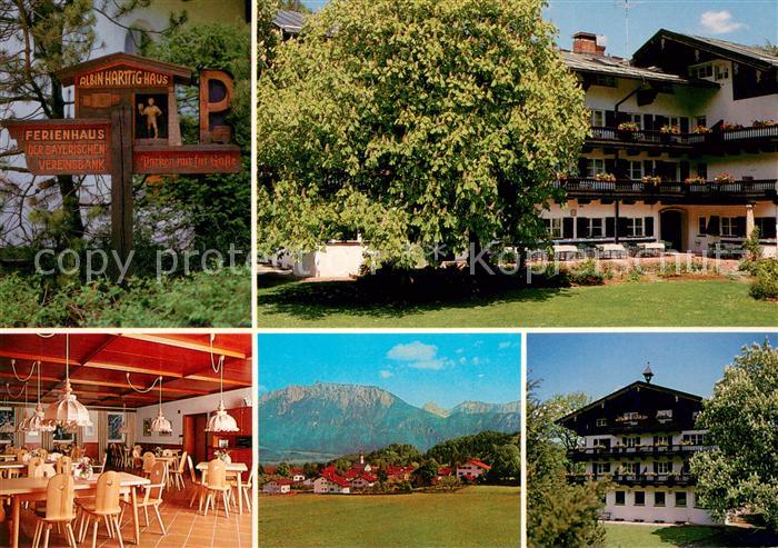 Oberaudorf Albin Harttig Ferienhaus der Bayrischen Vereinsbank Gaststube Panoram