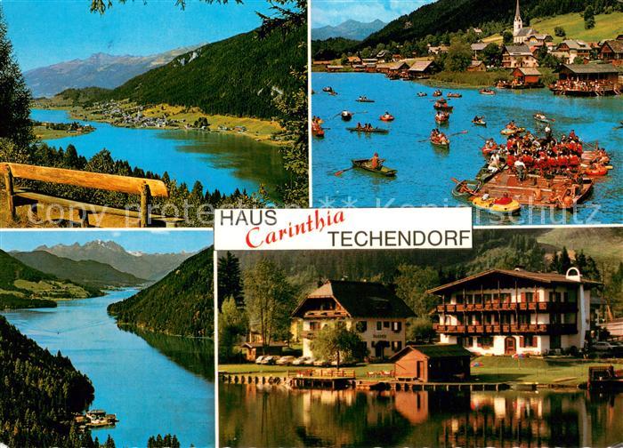 Techendorf Weissensee Panorama Flossfahrten Haus Carinthia