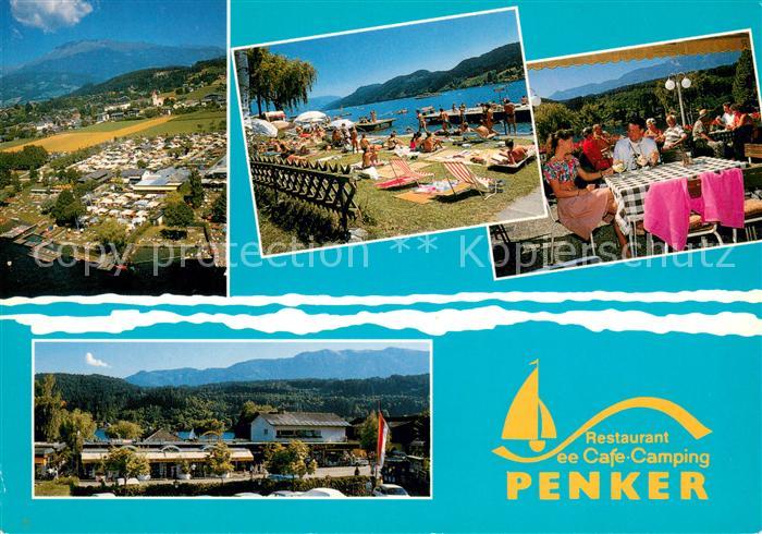 Seeboden Millstaettersee Fliegeraufnahme Restaurant Cafe Camping Penker