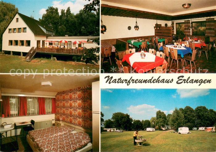 ERLANGEN Bayern Heim der Naturfreunde mit Campingplatz Restaurant Gaststube Zimm