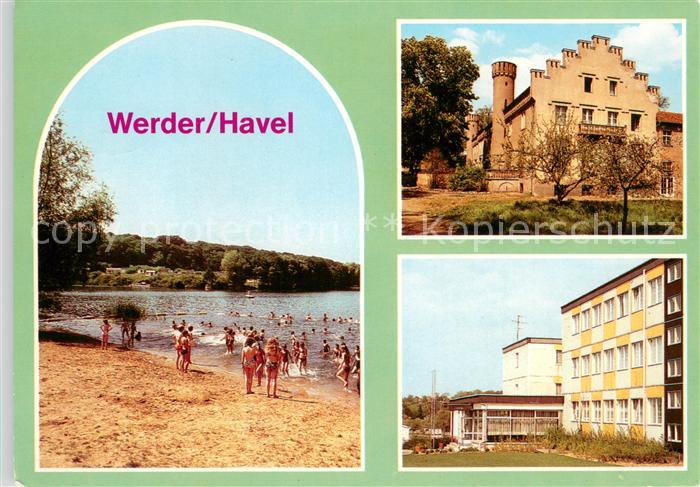 Werder Havel Badestelle Pionierlager Tschoibalsan Glindower See Schloss Petzow J