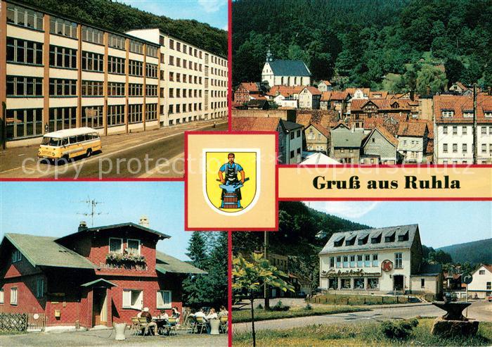 Ruhla Uhrenkombinat Teilansicht Ruhlaer Skihuette Platz des Friedens