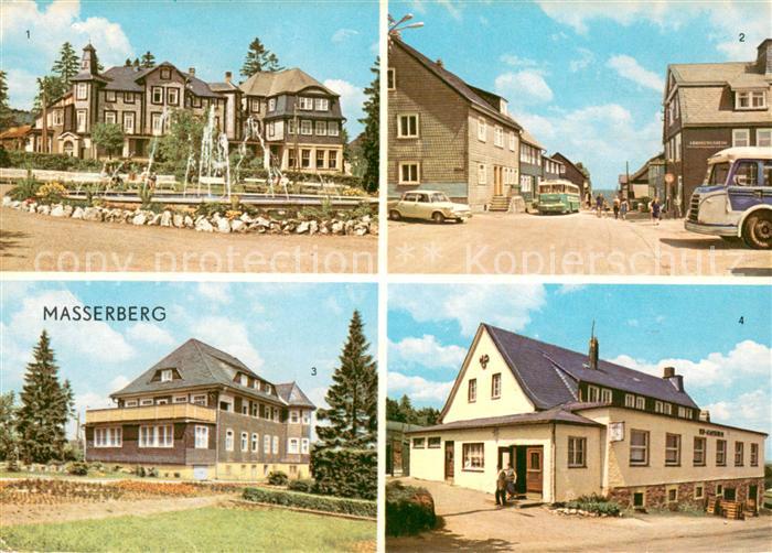 Masserberg Kurhaus Ernst Thaelmann Strasse Augenklinik HOG Berghof Gaststaette