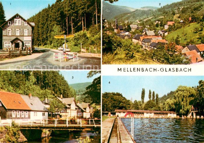 Glasbach Mellenbach OT Zirkel uebersicht Ernst Thaelmann Strasse Freibad