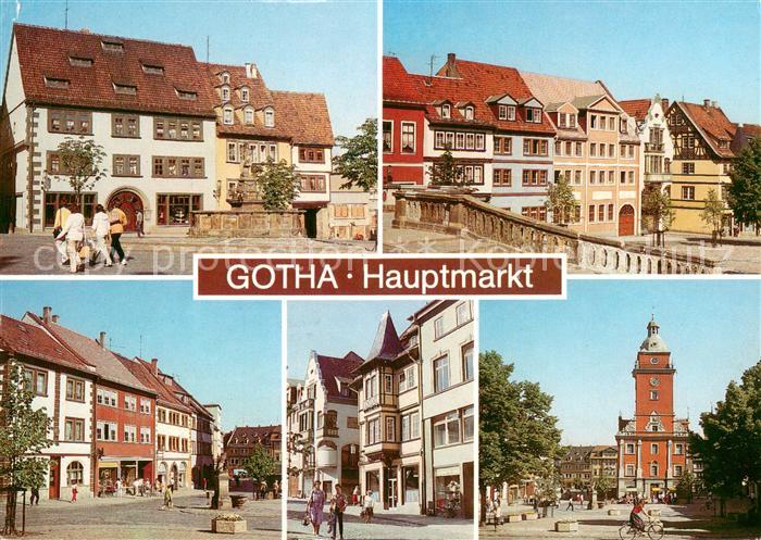 Gotha Thueringen Hauptmarkt Brunnen Altstadt