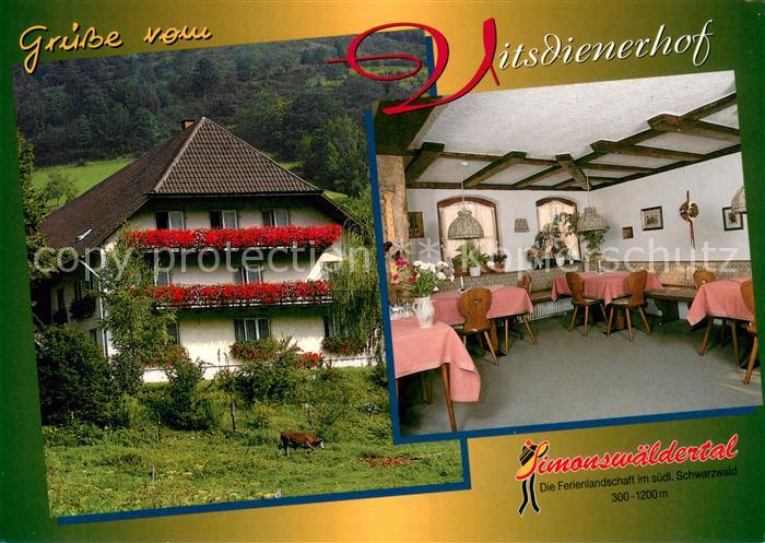 Simonswaeldertal Simonswald Vitsdienerhof im Schwarzwald Gastraum