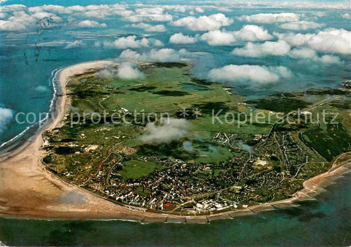 BORKUM Nordseebad Niedersachsen Nordseeinsel Fliegeraufnahme