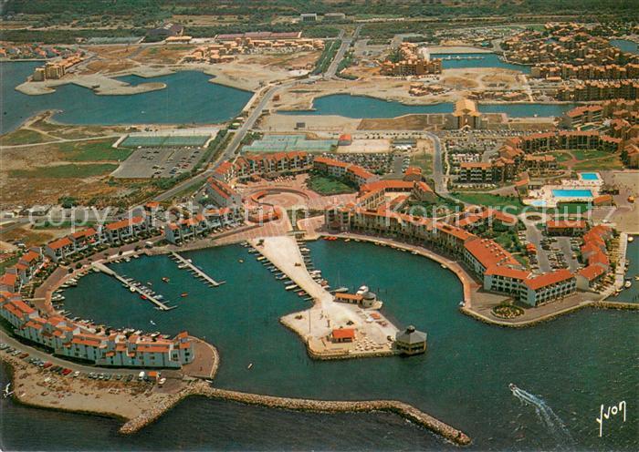 Cap Coudalere Port Barcarès vue aérienne