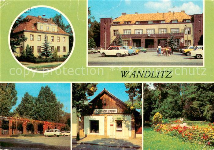 Wandlitz Postamt Bahnhof Platz der Befreiung Heimatmuseum Parkanlage