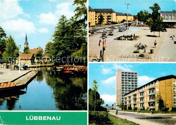 Luebbenau Spreewald Hafen Roter Platz Strasse der Jugend