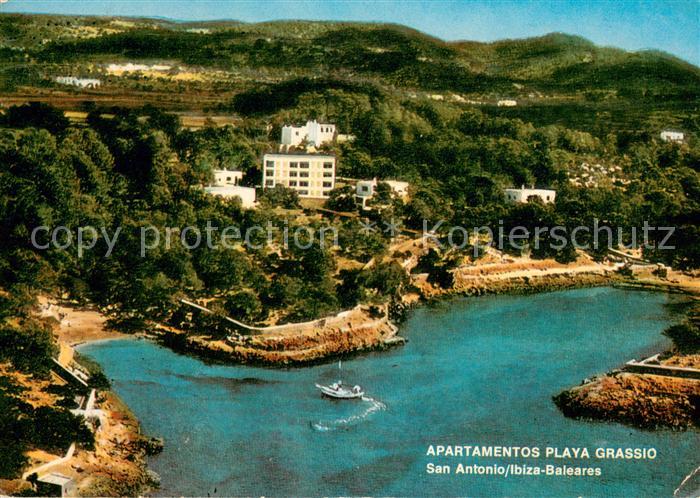 San Antonio Ibiza Apartamentos Playa Grassio vista aérea Ferienhaus