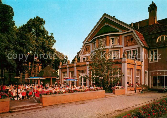 Celle Niedersachsen Staedtische Union am Thaerplatz Restaurant Terrasse