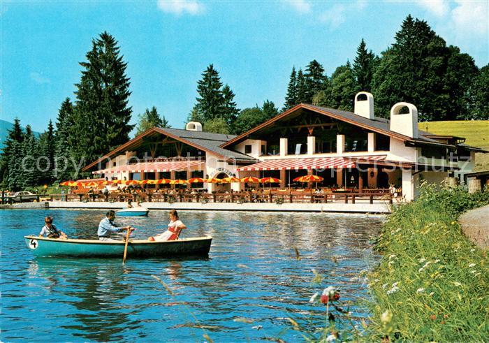GARMISCH-PARTENKIRCHEN Bayern Cafe Restaurant Riessersee am Fusse des Zugspitzma