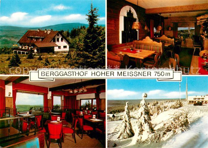 Hessisch Lichtenau Berggasthof Hoher Meissner Restaurant Winterlandschaft