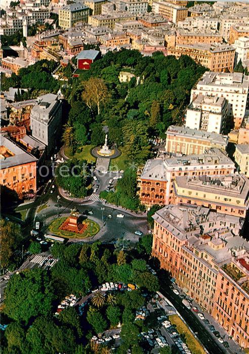 Genova Genua Liguria Piazza Corvetto vista dall'aereo