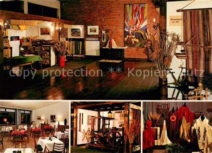 Rupperath Handwerkerdorf Ausstellung Textilien Handweberkunst Kunstgewerbe Cafe