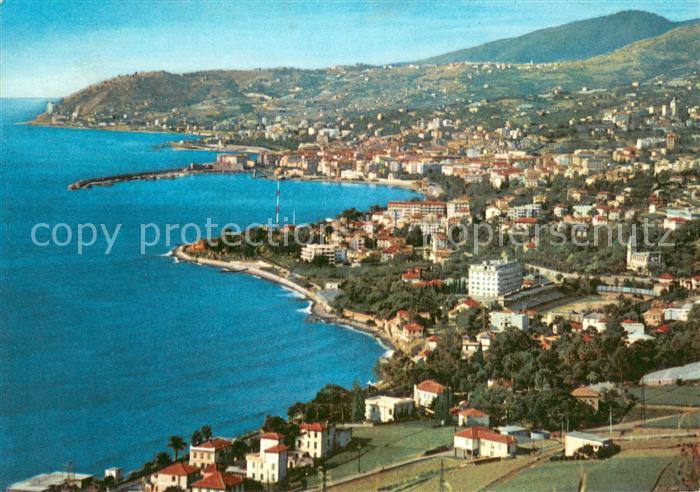 San Remo Sfondo Capo Nero Riviera dei Fiori veduta aerea