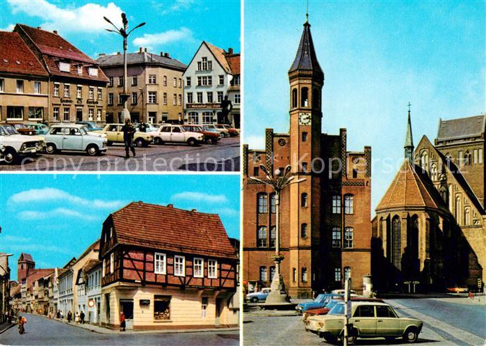 Perleberg Grosser Markt Baeckerstrasse Rathaus