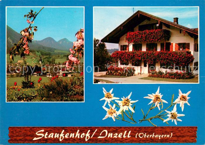 Inzell Traunstein Bayern Gaestehaus Pension Staufenhof Landschaftspanorama Alpen