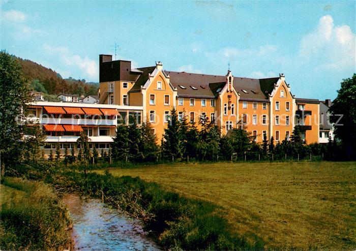 Bad Salzschlirf Kurheim St. Bonifatius Partie am Bach