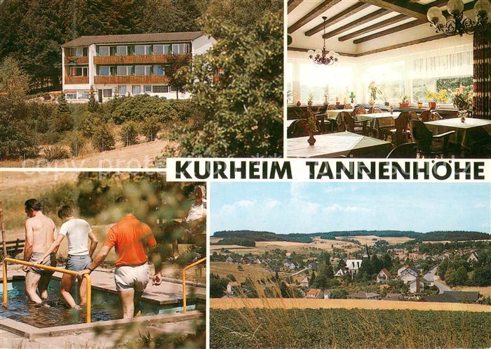 Hammelbach Kurheim Tannenhoehe Restaurant Wassertreten Landschaftspanorama