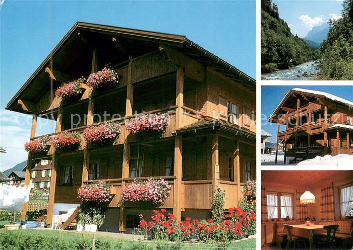 Schoppernau Vorarlberg Gaestehaus Pension Monika Moosbrugger Landschaftspanorama