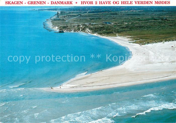Skagen Grenen Landspitze Fliegeraufnahme