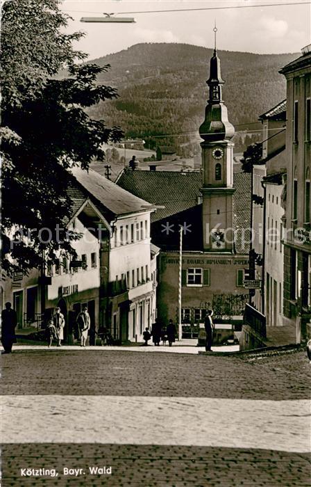 Koetzting Ortsmotiv mit Kirche