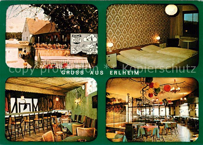 Erlheim Ursensollen Gasthof Pension Erras Zimmer Bar Gastraum