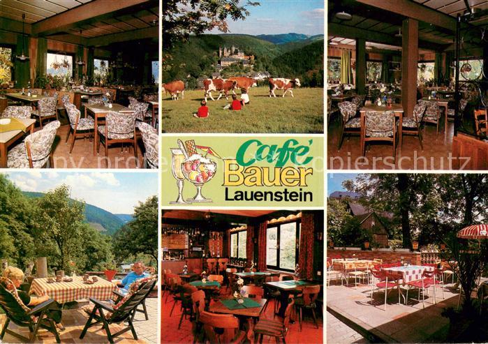 Lauenstein Oberfranken Cafe Bauer Gastraeume Terrasse Bar