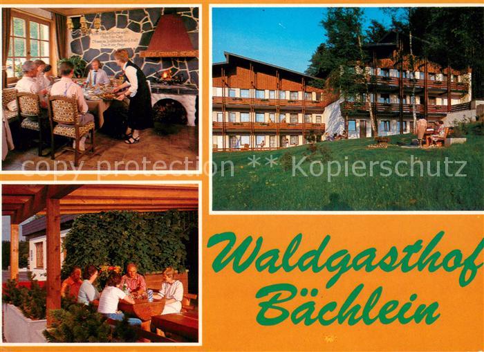 Mitwitz Waldgasthof Baechlein Gaststube Terrasse