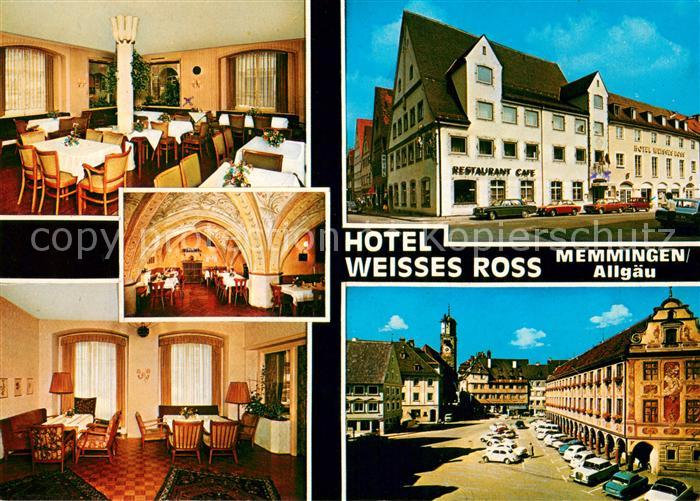 Memmingen Bayern Hotel Weisses Ross Gastraeume Stadtplatz