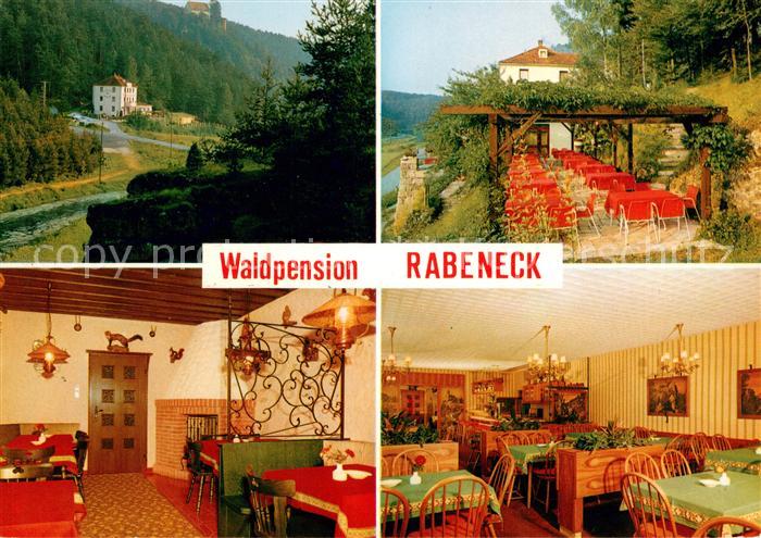 Waischenfeld Waldpension Rabeneck Terrasse Gastraeume