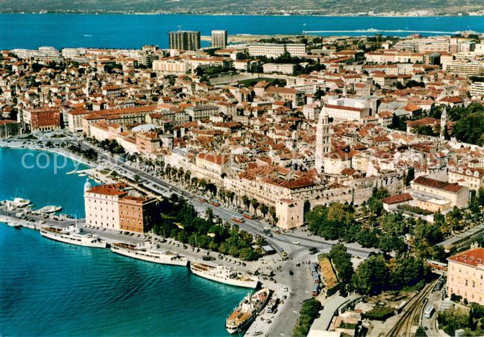 Split Spalato Fliegeraufnahme
