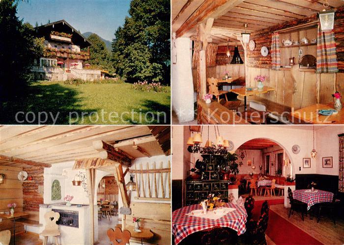 Tegernsee Bayern Tuftenalm Kuenstlerklause Gastraeume