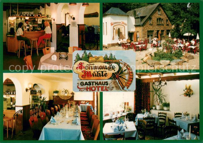 Burgen Mosel Gasthaus Hotel Schmausemuehle Bar Gastraeume Terrasse