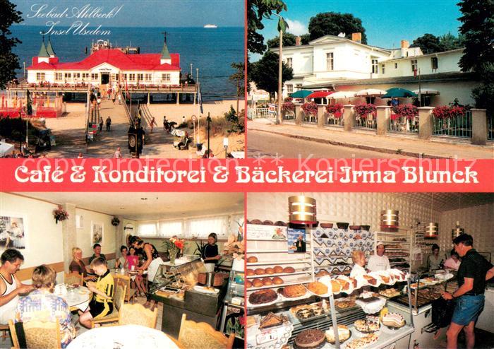 Ahlbeck Ostseebad Cafe Konditorei Irma Blunck Gaststube Kuchentheke