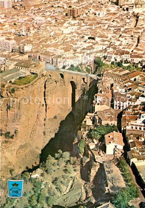 Ronda Andalucia Vista parcial ciudad el Tajo y puente