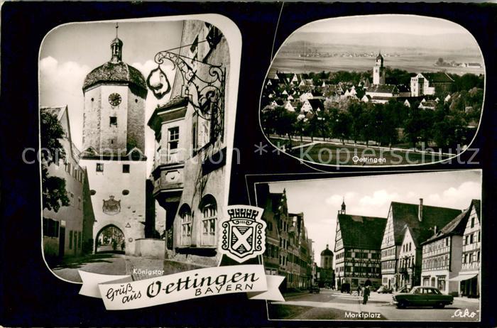 Oettingen Koenigstor Panorama Marktplatz