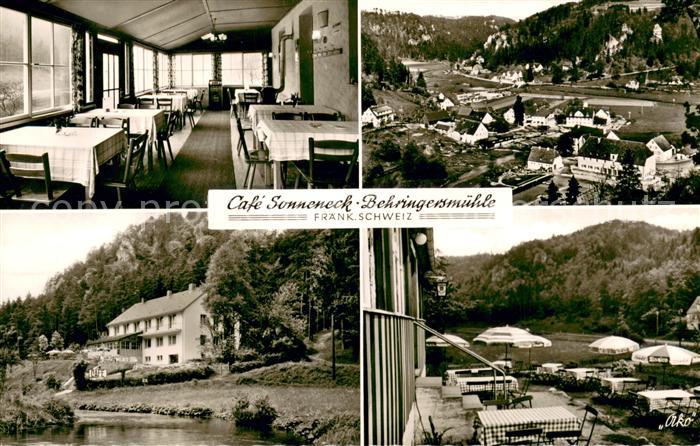 Goessweinstein Cafe Sonneneck Behringersmuehle Gaststube Terrasse Panorama