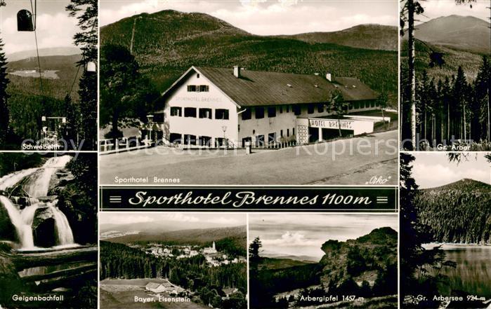 Bayerisch Eisenstein Sporthotel Brennes Schwebebahn Geigenbachfall Arbergipfel G