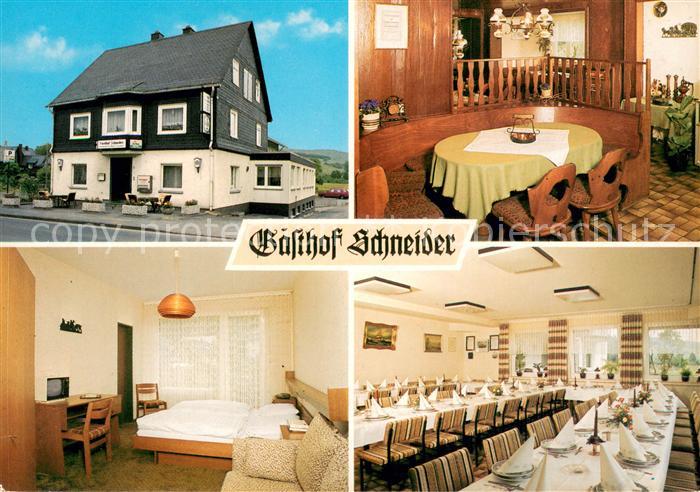 Netphen Gasthof Schneider Gaststube Gaestezimmer Speisesaal