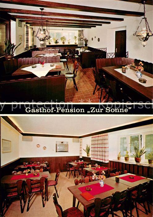 Fuenfstetten Gasthof Pension Zur Sonne Gastraeume