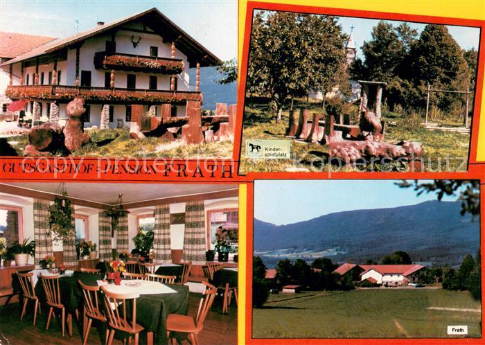 Drachselsried Gutsgasthof Pension Frath Gaststube Kinderspielplatz Panorama