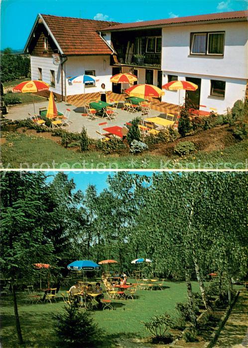 Fuerstenstein Niederbayern Gaststaette Waldschaenke Gartenterrasse Einzendobelmu