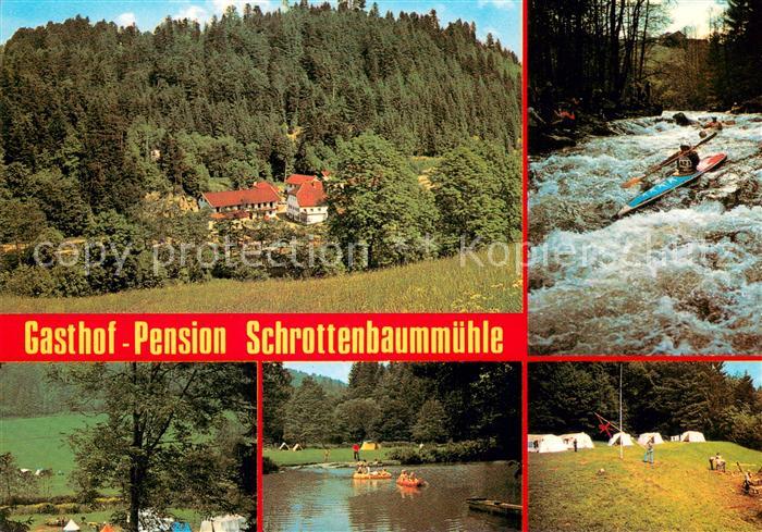 Fuersteneck Gasthof Pension Schrottenbaummuehle Wildwasserfahren Bootspartien Ca