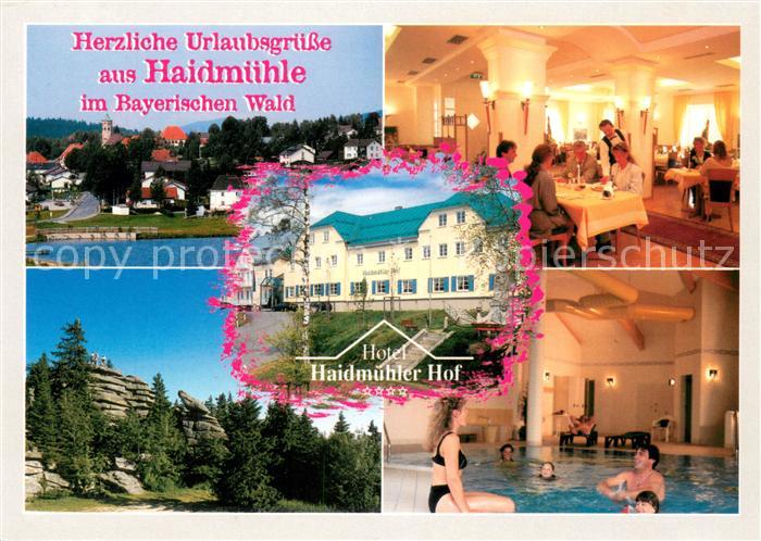 Haidmuehle Hotel Haidmuehler Hof Gastraum Hallenbad