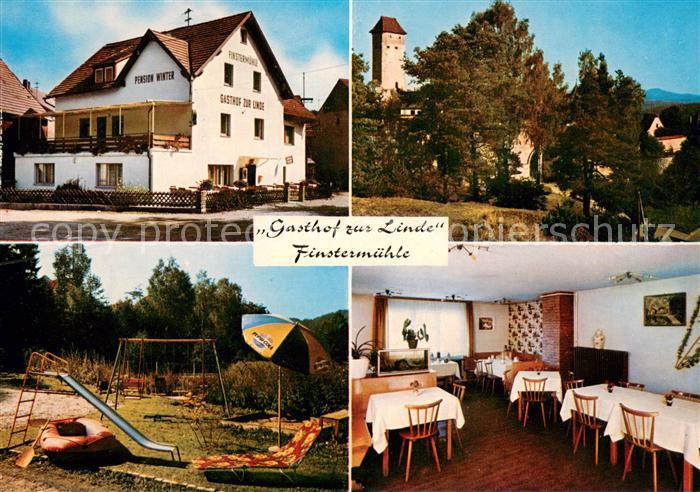 Finstermuehle Pegnitz Gasthof zur Linde Gaststube Spielplatz Turm