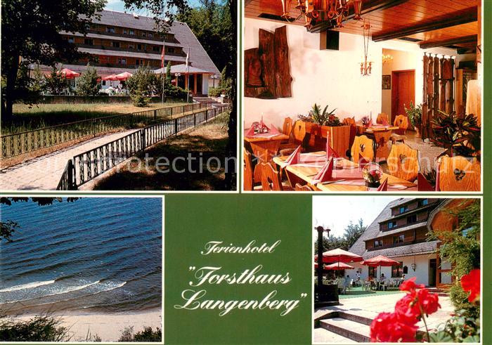 Bansin Ostseebad Ferienhotel Forsthaus Langenberg Gaststube Terrasse