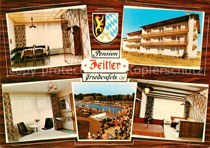 Friedenfels Hotel Schloss Schenke Pension Zeitler Gastraeume Freibad